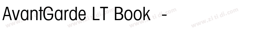 AvantGarde LT Book 中字体转换